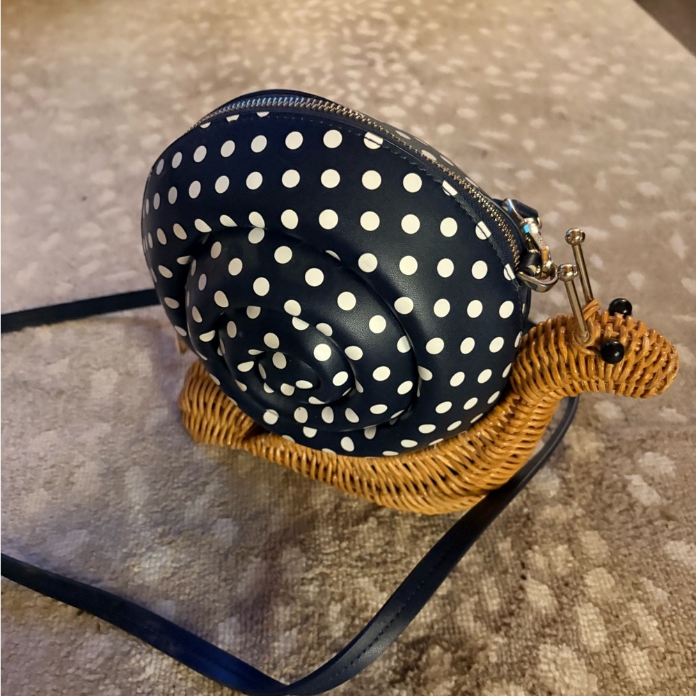 Kate Spade Polka Dot Snail-Shaped Crossbody Bag